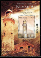 Malaysia 2004 Historical Buildings Lighthouse Lighthouses Geography Places Architecture S/S Stamp MNH - Malaysia (1964-...)