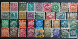 Alemania: Año. (Tipos De, 1922 - 1934). Filigrana. 126 - 36/Valores. Nuevos Sin Goma Y Usados. - Vrac (max 999 Timbres)