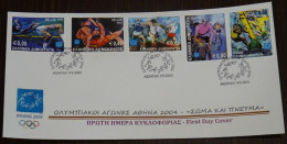 Greece 2003 Athens 2004 Body And Mind Unofficial FDC - FDC