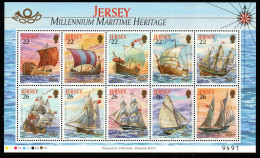 Jersey 2000 - Mi.Nr. 928 - 937 Kleinbogen - Postfrisch MNH - Schiffe Ships - Schiffe