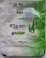 TURKEY..SOAP LABEL..RUBIS..ALOE VERA WITH VITAMIN E - Etiketten