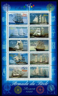 Frankreich 1999 - Mi.Nr. 3410 - 3419 Kleinbogen - Postfrisch MNH - Schiffe Ships - Schiffe