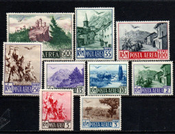 1950 - San Marino PA 83/PA 91 Vedute  ++++++ - Unused Stamps