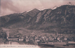 St Maurice VS, Chemin De Fer Et Gare (3509) - Saint-Maurice