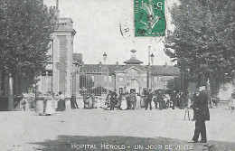 PARIS ( 19e ) - Hôpital HEROLD , Place Rhin Danube , Un Jour De Visite - Santé