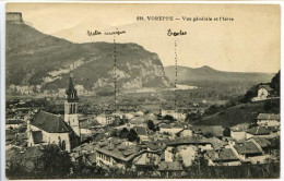 CPA 9 X 14 Isère   VOREPPE  Vue Générale Et L'Isère  Le Bec De L'Echaillon - Voreppe