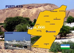 Somalia Puntland Map New Postcard * Carte Geographique * Landkarte - Somalie