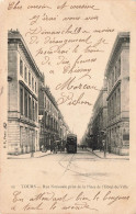 FRANCE - Tours - Rue Nationale Prise De La Place De L'hôtel De Ville - Carte Postale Ancienne - Tours