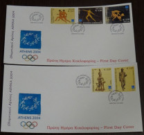 Greece 2002 Athens 2004 The Ancient Games Unofficial FDC - FDC