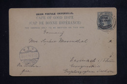 CAP DE BONNE ESPÉRANCE - Entier Postal Pour L'Allemagne En 1904  - L 151418 - Kaap De Goede Hoop (1853-1904)