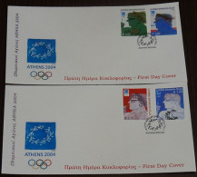 Greece 2002 Athens 2004 The Winners Unofficial FDC - FDC