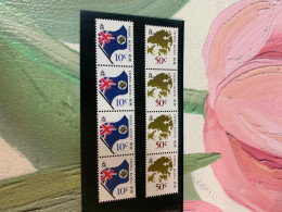 Hong Kong Stamp MNH Map And Flag Coils X 4 Sets - Ungebraucht