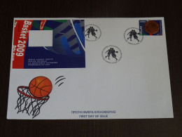 Greece 2009 International Distinctions For Greek Basketball 3 Unofficial FDC - FDC