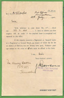 ZA1589 - PALESTINE Israel - POSTAL HISTORY -  Official Post Enquiry Letter 1944  (1 Left) - Palestina