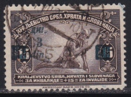 Kingdom Of Yugoslavia 1922 Definitive, Error In Overprint - Damaged Letter N, Used, Michel 165. - Gebruikt