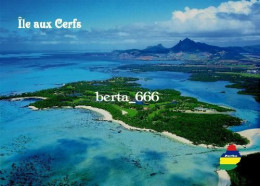 Mauritius Ile Aux Cerfs Aerial Aerial View New Postcard - Mauricio