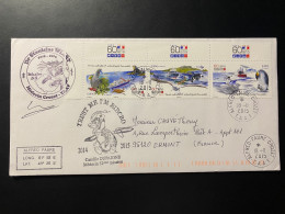 Lettre "Les Oiseaux" 18/11/2015 - 747/749 - TAAF - Crozet - Animaux - Storia Postale