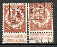 2365 Voorafstempeling Op Nr 109 - MECHELEN 1914 MALINES -  Positie A & B - Roulettes 1910-19