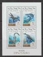 Solomon Islands 2013 Water Dinosaurs Sheetlet MNH - Prehistorics