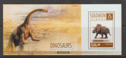 Solomon Islands 2014 Dinosaurs S/S MNH - Prehistorics