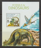 Solomon Islands 2013 Fossils & Dinosaurs S/S MNH - Prehistorics