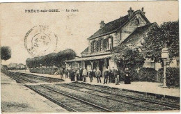 CPA - 60 -  PRECY SUR OISE - La Gare - - Précy-sur-Oise