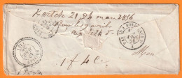 1856 - Enveloppe + Lettre Filiale De 4 P. De KERTCH, Керч, Crimée Vers Sainte Estèphe, Dordogne Par Angoulême, Charente - Legerstempels (voor 1900)