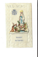 PETITE CARTE NON POSTALE (acetate) SOUVENIR DE LOURDES - Lieux Saints