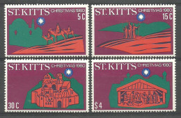Saint Kitts 1980 Mi 40-43 MNH  (ZS2 SKT40-43) - Iglesias Y Catedrales