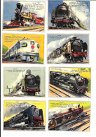 DN05 - SERIE COMPLETE IMAGES PRODUITS CHARLIE - LOCOMOTIVES - TRAINS - CHEMIN DE FER - Eisenbahnverkehr