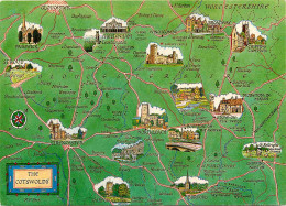 Angleterre - The Cotswolds - Carte Géographique - Gloucestershire - England - Royaume Uni - UK - United Kingdom - CPM -  - Other & Unclassified