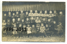 Carte Photo 18 Cher GROISES - Photo Classe Ecole Garçons, Instituteur, En 1921 - Sancergues