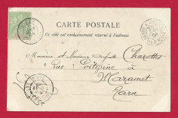!!! SÉNÉGAL, CARTE POSTALE DE GORÉE PAR VOIE MARITIME POUR LA FRANCE VIA LOANGO À MARSEILLE DE JANVIER 1904 - Brieven En Documenten
