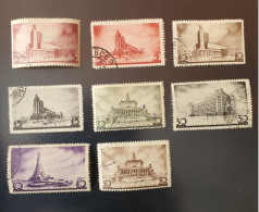 Soviet Union (SSSR) - 1937 - 1st Congress Of Soviet Architects - Used Stamps