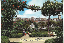 Basilicata-potenza-melfi Villa Comunale Veduta Giardino Persone Scorcio Panorama Fine Anni 60 - Sonstige & Ohne Zuordnung