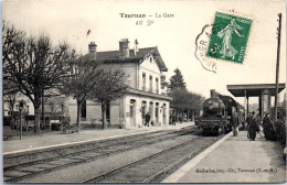 77 TOURNAN - La Gare, Arrivee D'un Train. - Tournan En Brie