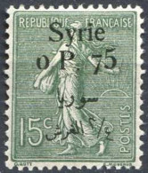 SYRIE - Mandat Français - Timbre De France De 1900-24 Avec Surcharge Bilingue - Sans Virgule - Unused Stamps