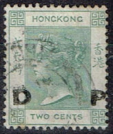 Hong-Kong - 1882 - Y&T N° 34 Oblitéré. Surcharge Privée D P (Daily Press) - Nuevos