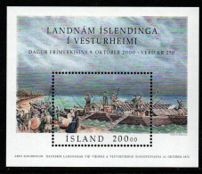 Island 2000 - Mi.Nr. Block 27 - Postfrisch MNH - Blokken & Velletjes