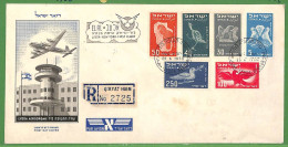 ZA1568 - ISRAEL - POSTAL HISTORY - Oversized FDC COVER 1950 - BIRDS Piggeon - FDC