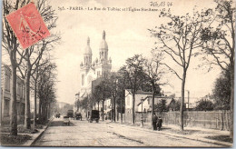 75013 PARIS - La Rue De Tolbiac Et L'eglise Sainte Anne. - Arrondissement: 13
