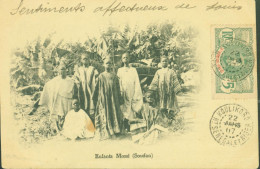 CPA Enfants Mossi Soudan YT N° 4 Haut Sénégal Et Niger CAD Koulikoro 22 MARS 1907 Haut Sénégal Niger Pour France - Briefe U. Dokumente