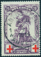 128 Gestempeld - Obp 75 Euro - 1914-1915 Cruz Roja