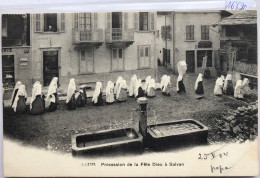 Salvan (Valais - Wallis) Procession De La Fête Dieu Après La Confiserie (16'590) - Salvan