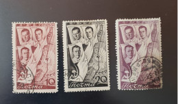 Soviet Union (SSSR) - 1938 - 2nd Transpolar Flight Moscow - Saint-Hyacinthe - Used Stamps