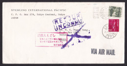 Japan: Airmail Cover To South Korea, 1973, 2 Stamps, Heritage, Returned, Retour Cancel (minor Damage) - Briefe U. Dokumente