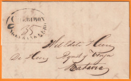 1855 - Entire 2-page Letter From CHERIBON Today CIREBON, Java, Indonesia   To BATAVIA, Today DJAKARTA, Indonesia - Indes Néerlandaises