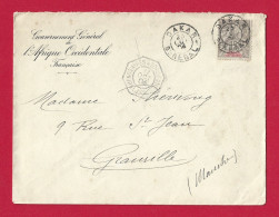 !!! SÉNÉGAL, LETTRE PAR PAQUEBOT DE DAKAR LIGNE BUENOS-AYRES À BORDEAUX DE 1904 - Covers & Documents