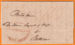 1855 - Entire 2-page Letter From CHERIBON Today CIREBON, Java, Indonesia   To BATAVIA, Today DJAKARTA, Indonesia - India Holandeses