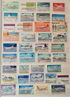 Collection De Timbres Sur Le Thème Des Avions. - Collections (sans Albums)